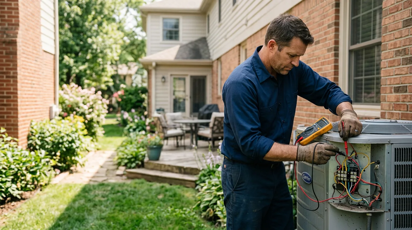 HVAC technician working near Bradley, CA